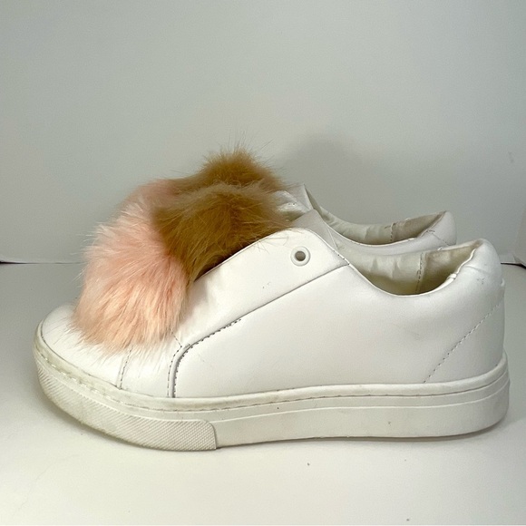 Sam Edelman Women’s Leather Pompom Sneakers Size 7.5M - Picture 4 of 11